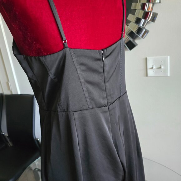 Lulus Satin Black Jumpsuit - Picture 4 of 4